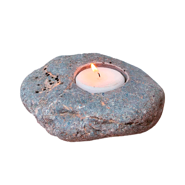 PORTA VELA DE PIEDRA NATURAL.