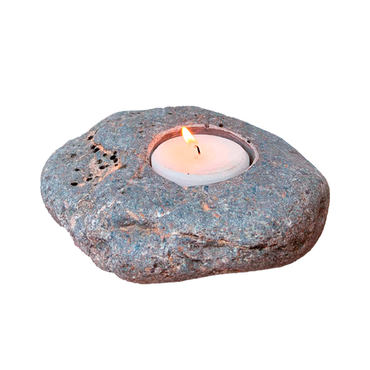 PORTA VELA DE PIEDRA NATURAL.